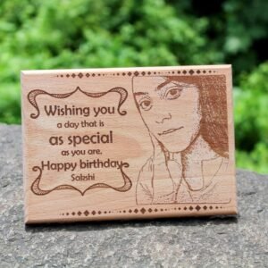 Customized Wooden Engraved Frame - Table Top - Birthday Gift For Her
