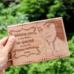 Customized Wooden Engraved Frame - Table Top - Birthday Gift For Her