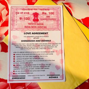 Love Agreement - A Perfect Valentine's Day Gift - Love Contract