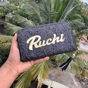 Customized Glitter Clutch For Women - Name Clutch - Ladies Wallet - Gifts For Girls - Trending Gifts For Girlfriend