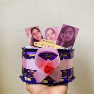 Customized Dairy Milk Bouquet - Customized Chocolate Bouquet