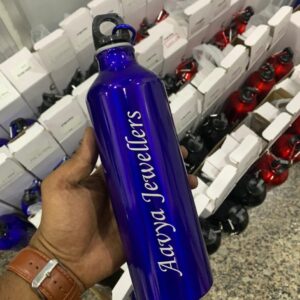 Personalized Bottle With Name - 750ML - Name Bottle - Blue