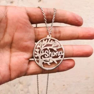 Customized Metal Necklace - Tree