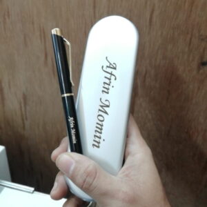 Customized Engraved Pen With Customized Plastic Case