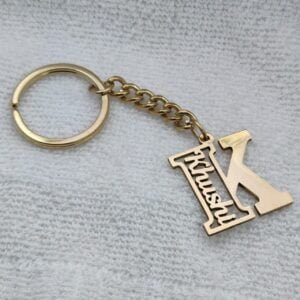 Customized Metal Keychain - Name With Letter