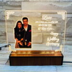 LED Frame With Photo And Message - Table Top - Wedding Gifts - Birthday Gifts - Christmas Gifts
