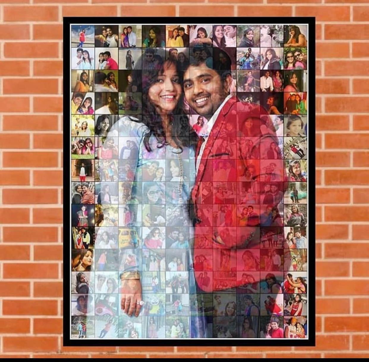 Customized Mosaic Collage Photo Frame Gift
