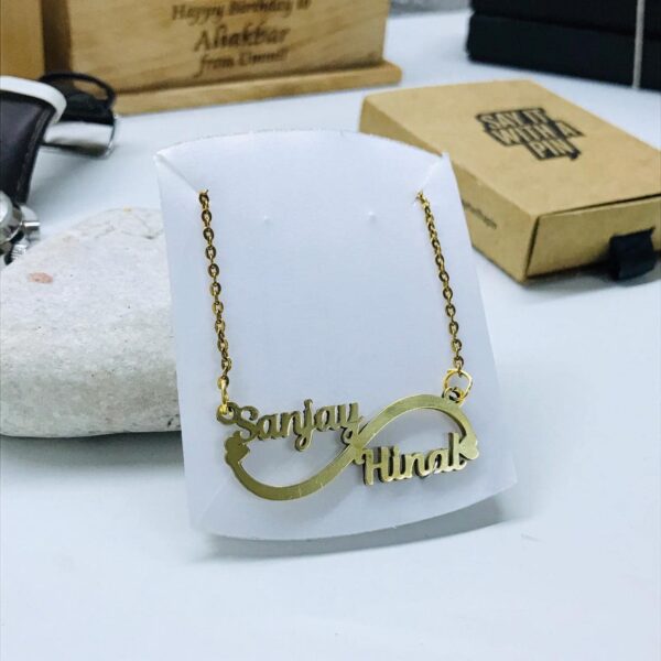 Personalised couple clearance necklace