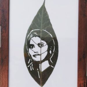 Customized Leaf Sketch - Leaf Carving - Leaf Art