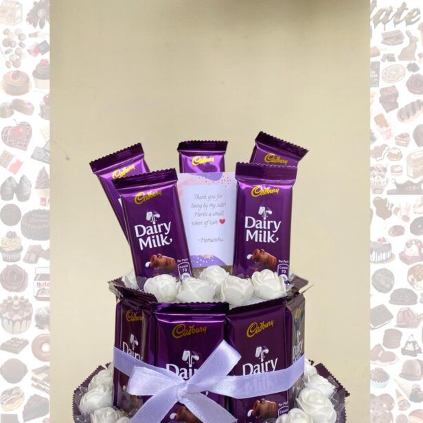 Dairy Milk Bouquet - 3 Layered