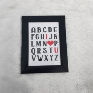 I Love You Alphabets Frame