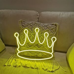 Crown Neon Sign - Neon Sign Board - Neon Sign