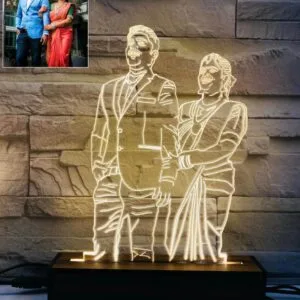 LED Photo Lamp - Customized Lamp - Photo Sketch - LED Sketch Table Top - Wedding Gifts - Birthday Gifts - Christmas Gifts