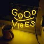 Good Vibes Neon Sign - Neon Sign Board - Neon Sign