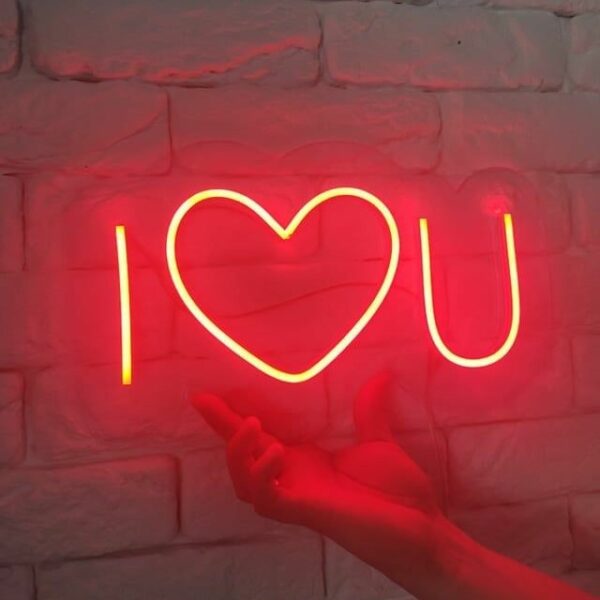 I Love You Neon Sign - Neon Sign Board - Neon Sign - Vivagifts