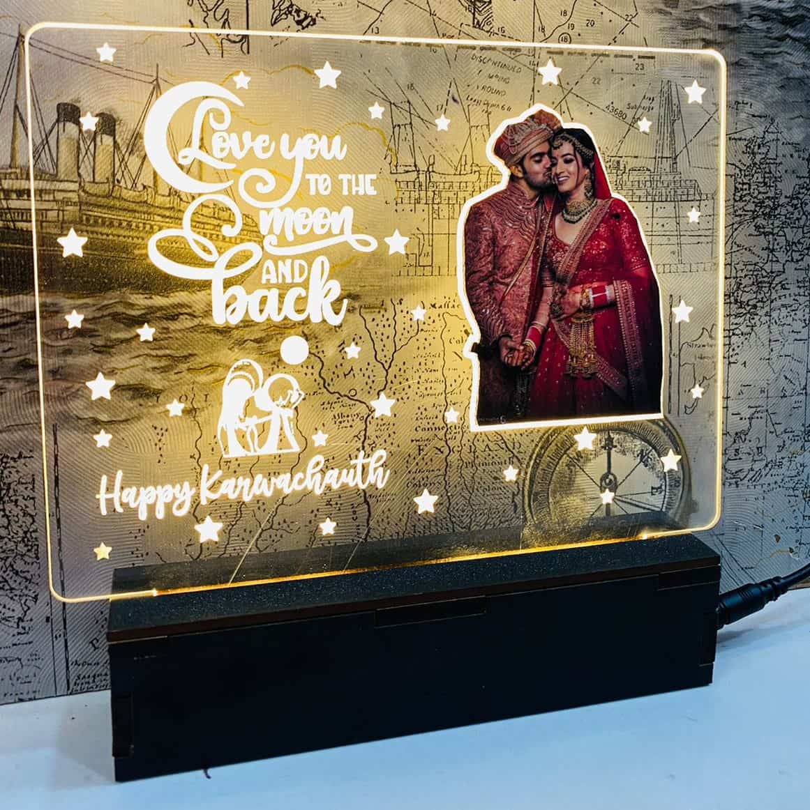 Birthday Gift For Her, Gift Him, Anniversary Led Lamp For Couple,  Personalized 3D Photo Nightstand Light - Yahoo Shopping