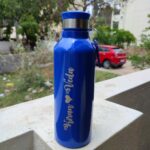 Personalized Steel Bottle - 750 ML - Name Bottle - Blue