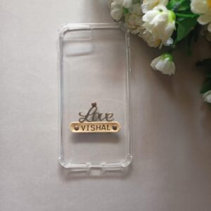Customized Silicon Mobile Cover - Name Mobile Case Cover - Personalized Mobile Cover - Transparent Cover
