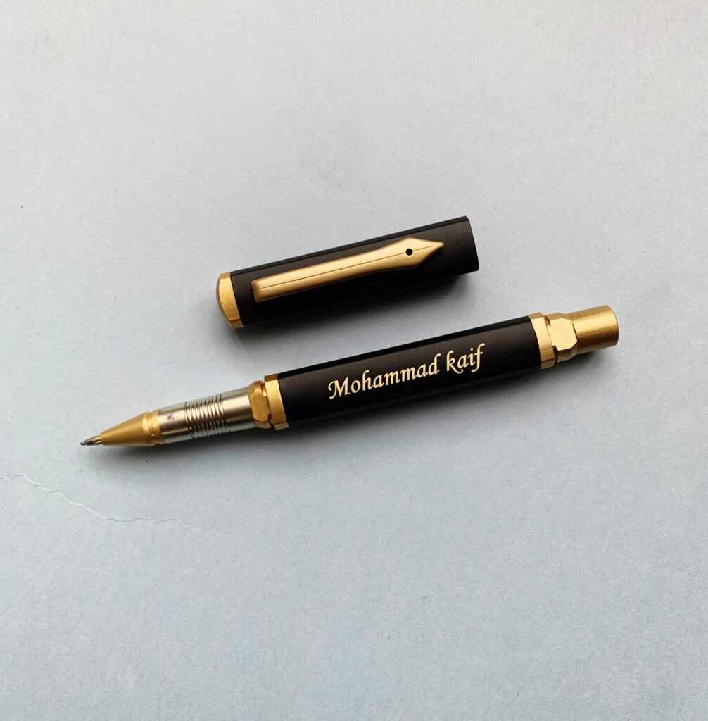 Personalized Black Triangle Matt Finish Pen - Custom Name - Valentine’s ...
