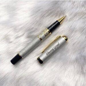 Personalized Silver Heavy Roller Pen - Name Pen - Customized Silver Heavy Roller Pen - Best Gift For Teachers Boss Employee Father