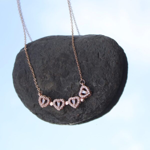 Midi Charlie Floating Diamond Heart Necklace 2.16 ctw | RW Fine Jewelry