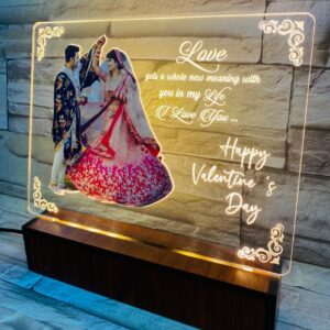 LED Lamp With Photo For Valentine's Day – Table Top – Gifts For Valentine’s Day - Valentine's Day Gift
