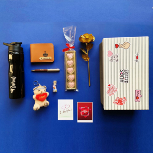 Valentine Day Combo For Him With Bottle - Valentine's Day Gift - Customized Valentine's Day Gift For Boy - Gifts For Him - Valentine's Day Hamper
