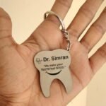 Best Gift For Dentists - Personalized Tooth Keychain - Corporate Gifts - Personalized Gifts For Dentists - Keychain For Dentist - Dentist Quote