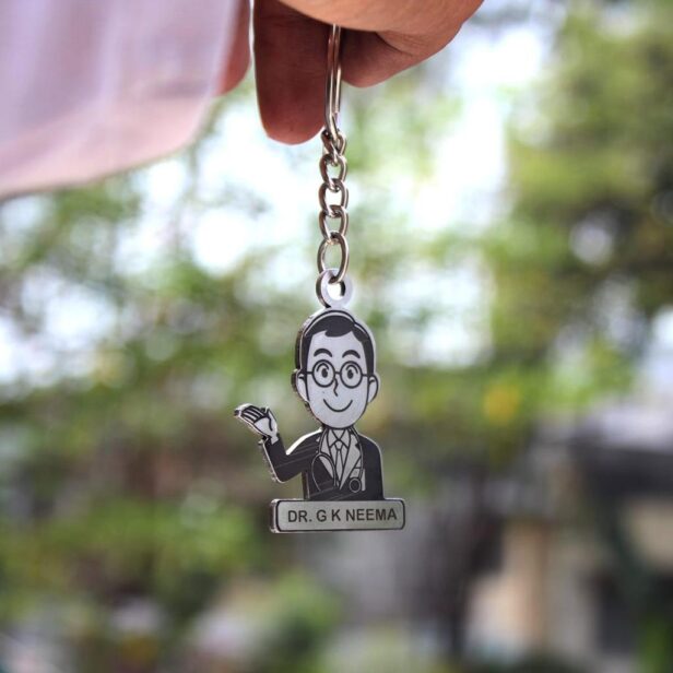 Best Gift For Doctors - Personalized Doctor Keychain - Corporate Gifts - Personalized Gifts For Doctors