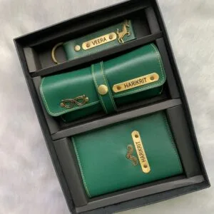 Travelling Combo Of Passport Cover, Luggage Tag And Eyewear Case