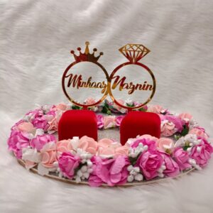 Engagement Ring Platter - Engagement Ring Tray, Wedding Tray, Decorative Customised Engagement Ring Platter
