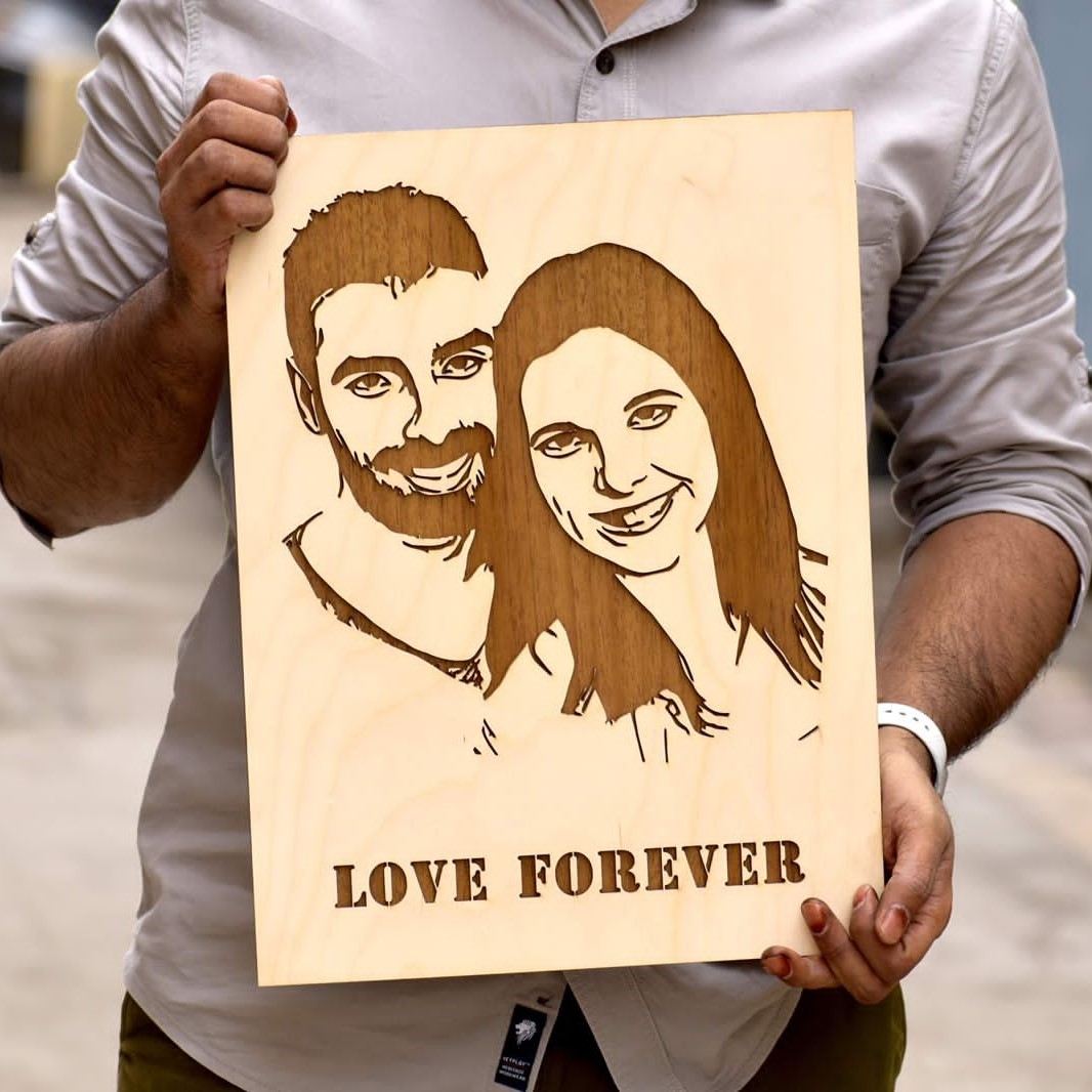 One Personalised Engraved Photo Frame