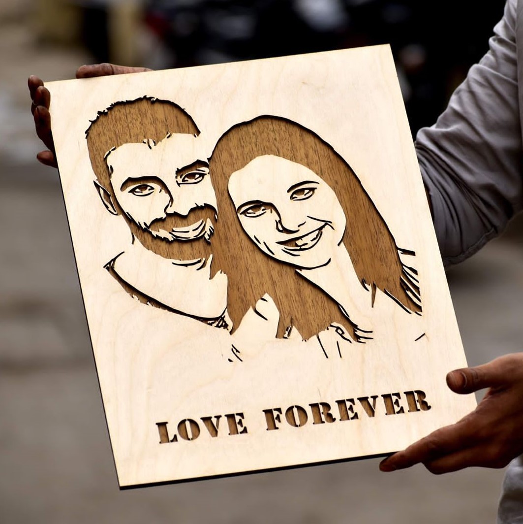 Handmade Personalized Instagram Wooden Photo Frame | Gadgetsin