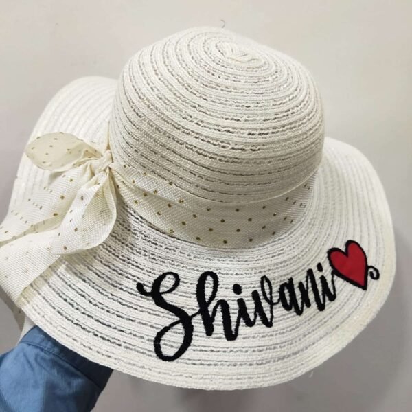 Personalised Beach Hat - Personalized Hat - Custom Name Bachelorette Hats - Personalized Sun Hats - Name Hats For Girl