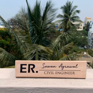 Personalized Engineer Name Plate For Office - Best Gift For Engineers - Corporate Gifts - Personalized Gifts For Engineers