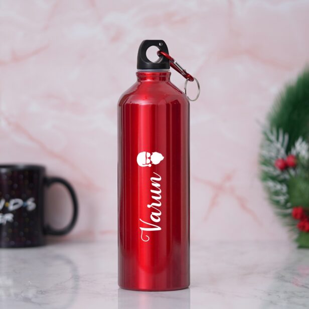 Affordable Christmas Gifts - Santa Claus Theme Gift - Xmas Gifts - Water Bottle With Name