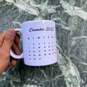 Save The Date Calendar Mug - Personalized Photo Mug - Best Affordable Anniversary Gift