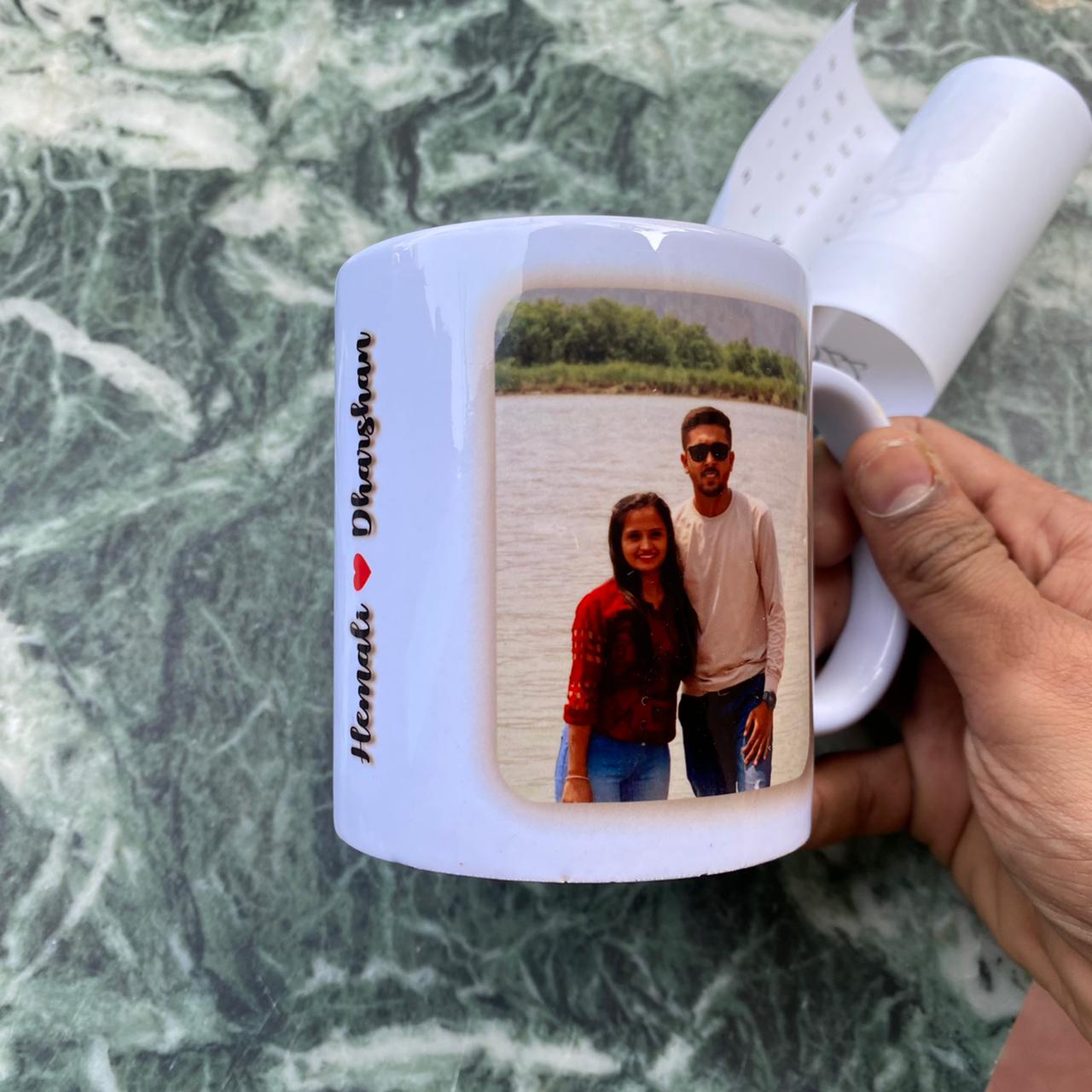 Loving Parents Personalized Coffee Mug - 11 oz Blue
