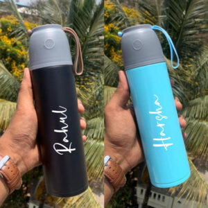 Stainless Steel Personalized Flask With Name - 500ML Bottle With Name - New Year Gift - Corporate Gift