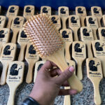 Gift For Girls - Bamboo Hair Brush With Name - Wooden Hair Brush