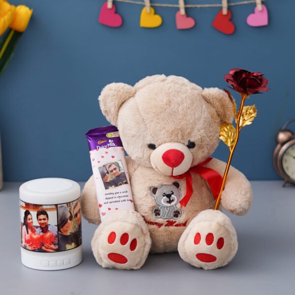 Valentine Teddy Bear, Mini Wine & Chocolate Covered Treat OR Strawberr –  Give Me Glam Events Creations