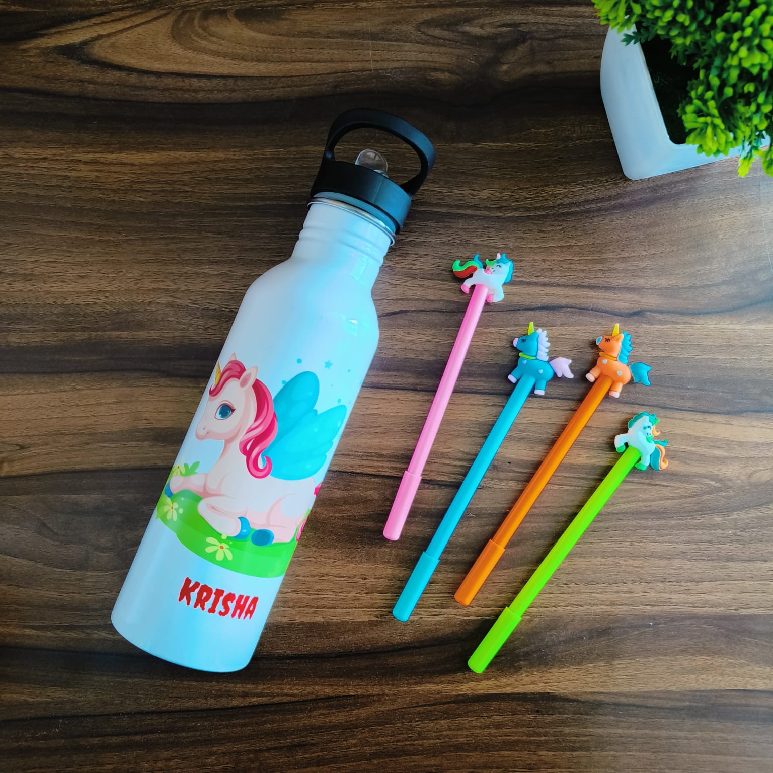 Personalized Sipper Straw Bottle - Customized Bottle - Name Bottle - Sipper  Straw Flask With Name - VivaGifts