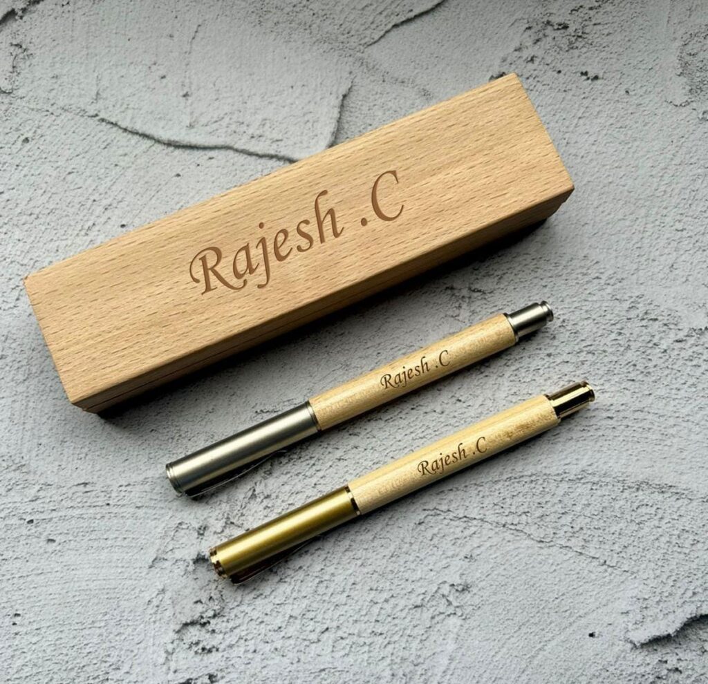 Personalized Wooden Pen & Box - Valentine’s Day Gift for Him/Her ...
