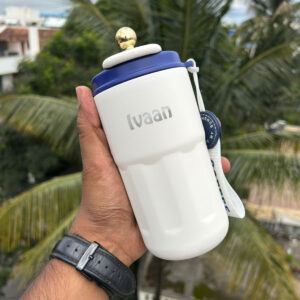 Personalized Hot & Cold Flask With Cup - Thermo Flask - Name Bottle -  Stainless Steel Bottle - Personalized Flask With Cup - VivaGifts
