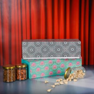 Diwali Dry Fruits Box With Personalized Message Or Logo - Diwali Gift Hampers For Employees
