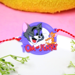 Tom and Jerry Rakhi – Fun and Playful Rakhi for Kids – Classic Cartoon Rakhi – Raksha Bandhan Gift