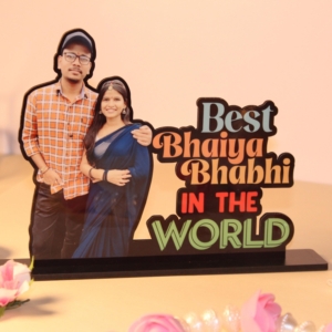 Personalized Table Stand Frame - Perfect For Raksha Bandhan - Rakhi Photo Table top - Best For Bhaiya Bhabhi