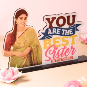 Personalized Table Stand Frame - Perfect For Raksha Bandhan - Rakhi Special Photo Table top - Best Gift For Sister