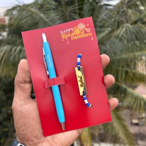 Turbo pen & Rakhi Combo - Personalized Raksha Bandhan Gift Set – Pen & Rakhi Combo - Perfect For Rakhi