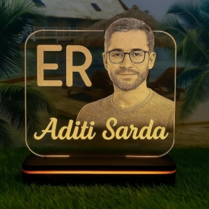 Personalized Engineer Name Plate With Photo - Gift For Engineer - Corporate Gift for Engineers